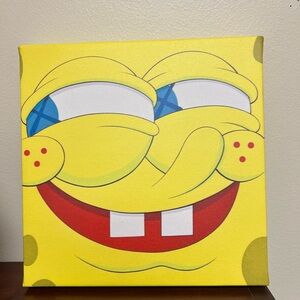 KAWS SpongeBob SquarePants Canvas Print